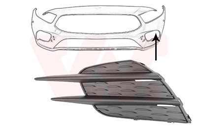 Van Wezel Ventilatiegrille, bumper 2946597
