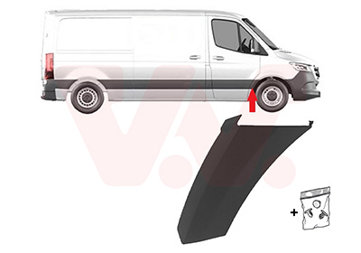 Van Wezel Sier- / beschermingspaneel, spatbord 2973402