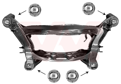 Van Wezel As/Subframe rubber 3030629