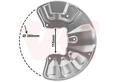 Van Wezel Dekplaat, remschijf 3069371