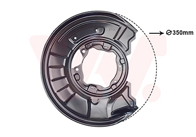 Van Wezel Dekplaat, remschijf 3091373