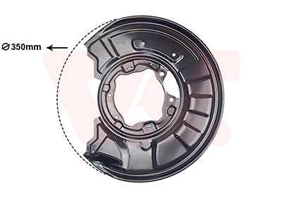 Van Wezel Dekplaat, remschijf 3091374