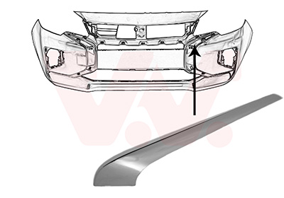 Van Wezel Sier- / beschermingspaneel, bumper 3266581