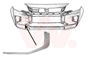 Van Wezel Sier- / beschermingspaneel, bumper 3266584