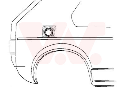 Van Wezel Spatbord 3734191