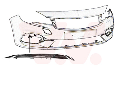 Van Wezel Sier- / beschermingspaneel, bumper 3812598