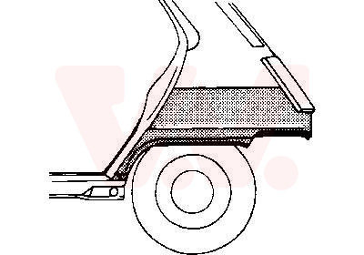 Van Wezel Spatbord 4308148