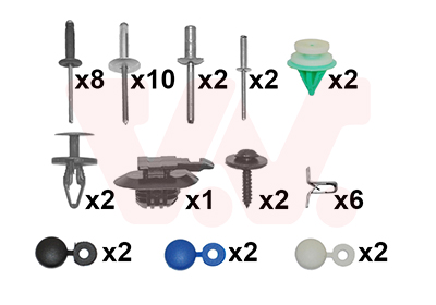 Van Wezel Bumper montageset 4333794