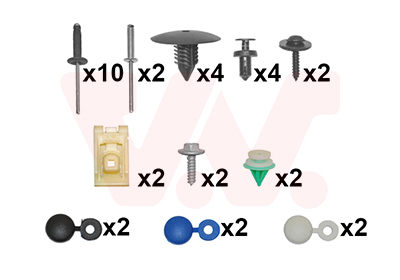 Van Wezel Bumper montageset 4366794