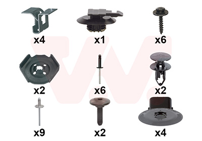 Van Wezel Montageset, bumper 4368793