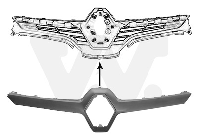 Van Wezel Sier- / Beschermingspaneel, radiateurgrille 4382517