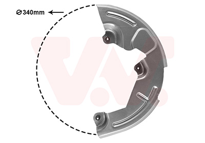 Van Wezel Dekplaat, remschijf 4388372