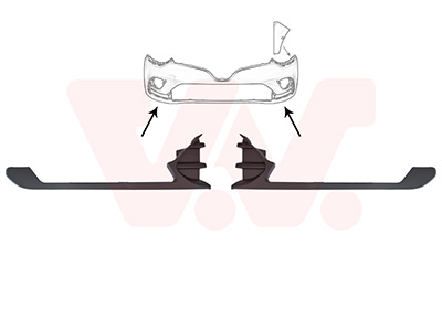 Van Wezel Sier- / beschermingspaneelset, bumper 4420585