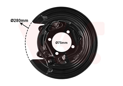 Van Wezel Dekplaat, remschijf 5393377