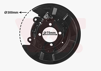 Van Wezel Dekplaat, remschijf 5398373