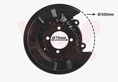 Van Wezel Dekplaat, remschijf 5398374