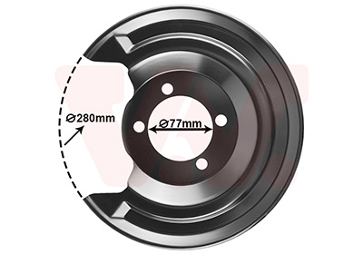 Van Wezel Dekplaat, remschijf 5407373