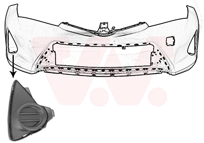 Van Wezel Ventilatiegrille, bumper 5407594