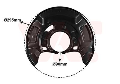 Van Wezel Dekplaat, remschijf 5436371