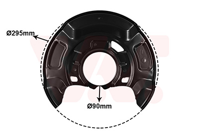 Van Wezel Dekplaat, remschijf 5436372
