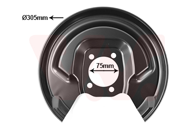 Van Wezel Dekplaat, remschijf 5437373