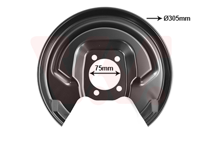 Van Wezel Dekplaat, remschijf 5437374