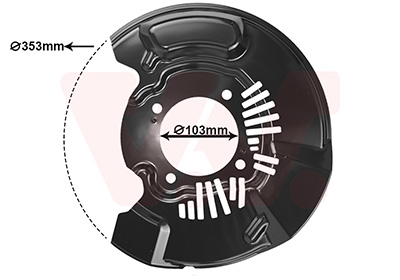 Van Wezel Dekplaat, remschijf 5487371