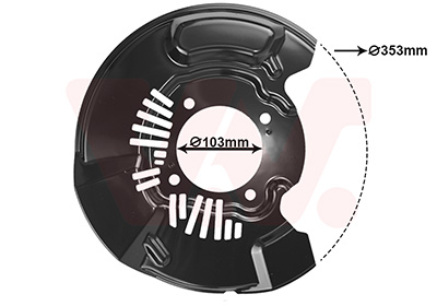 Van Wezel Dekplaat, remschijf 5487372