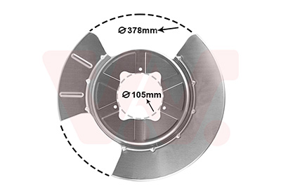 Van Wezel Dekplaat, remschijf 6903374