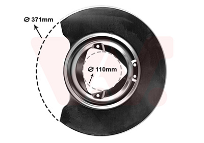 Van Wezel Dekplaat, remschijf 6904371