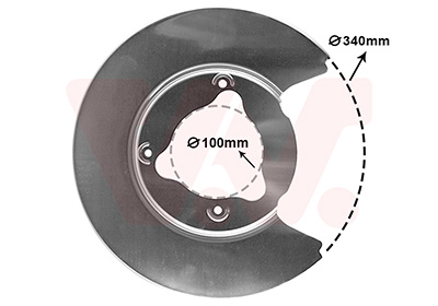 Van Wezel Dekplaat, remschijf 6904374
