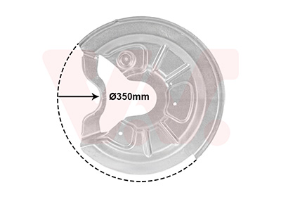 Van Wezel Dekplaat, remschijf 7623371