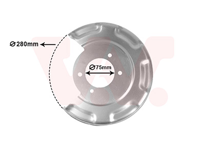 Van Wezel Dekplaat, remschijf 8244373
