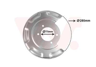 Van Wezel Dekplaat, remschijf 8244374