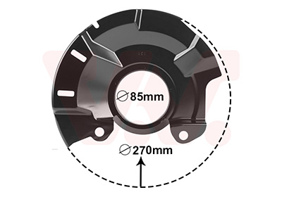 Van Wezel Dekplaat, remschijf 8323372