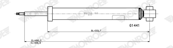 Monroe Schokdemper G1441