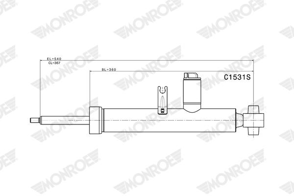 Monroe Schokdemper C1531S