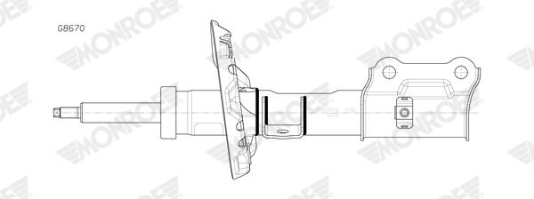 Monroe Schokdemper G8670