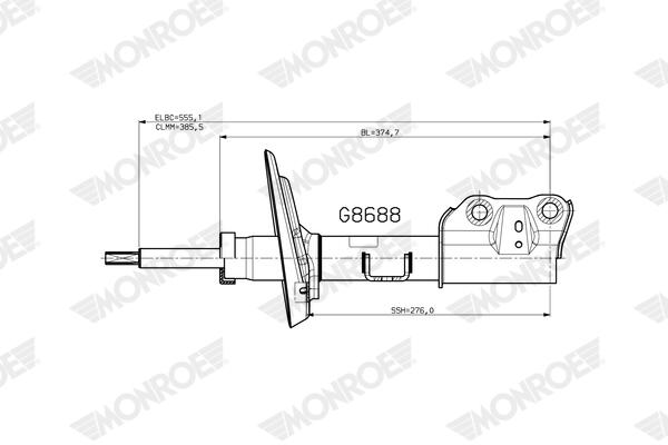 Monroe Schokdemper G8688