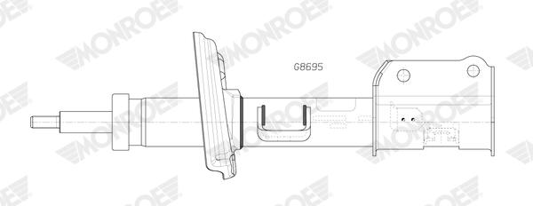 Monroe Schokdemper G8695