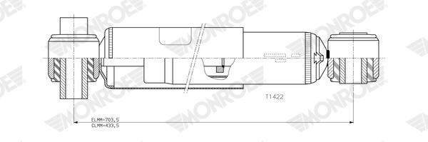 Monroe Schokdemper T1422