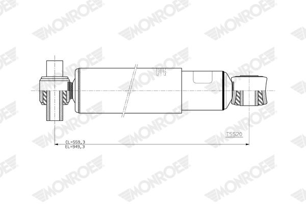 Monroe Schokdemper T5520