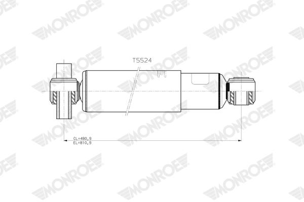 Monroe Schokdemper T5524
