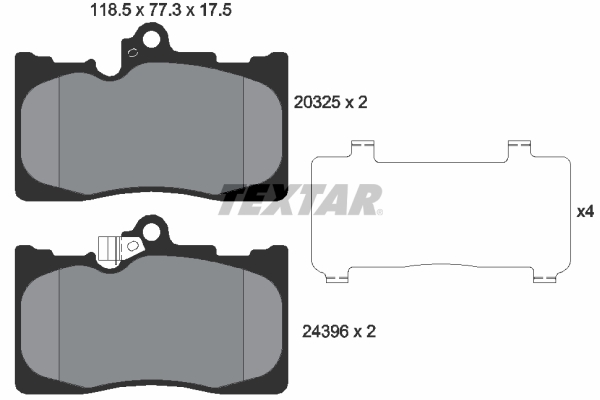 Textar Remblokset 2032501