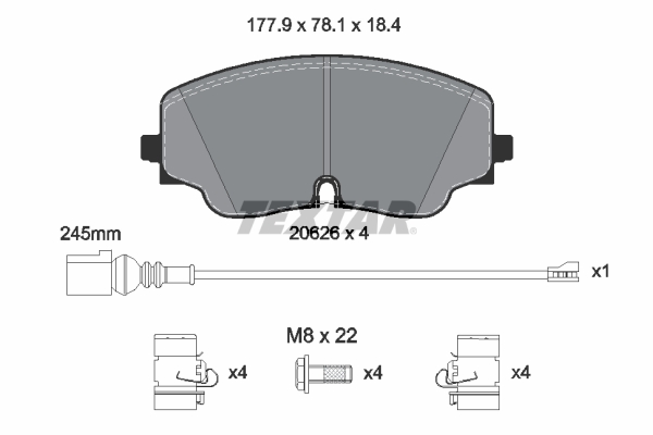 Textar Remblokset 2062601