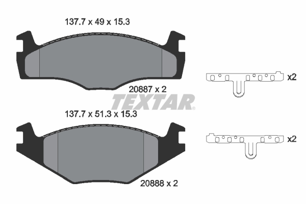 Textar Remblokset 2088707