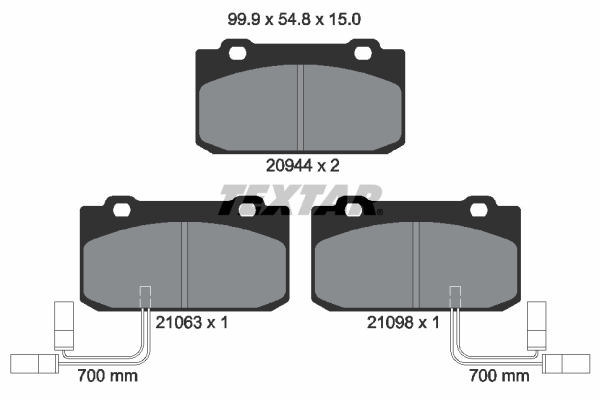 Textar Remblokset 2094402