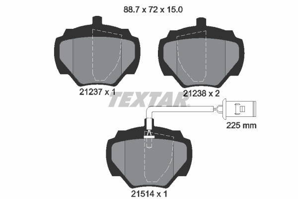Textar Remblokset 2123701