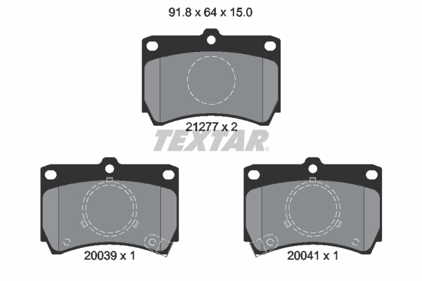 Textar Remblokset 2127702