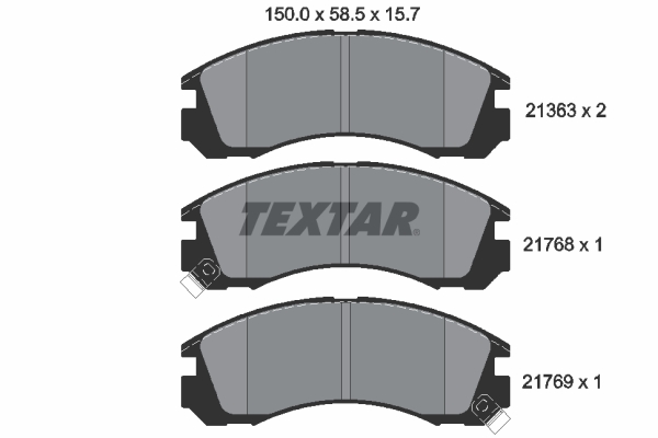 Textar Remblokset 2136301